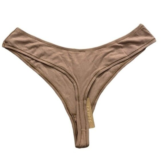 Skims Team USA Sienna Ribbed Thong XL Embroidered USA flag Olympic rings NWT - Picture 2 of 4